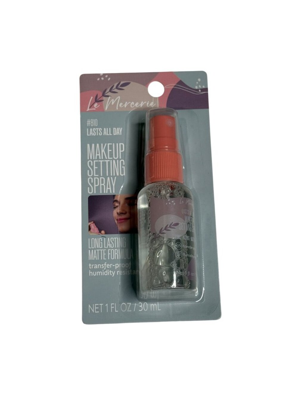 Le Mercerie Makeup Setting Spray Matte Finish 1oz Long Lasting